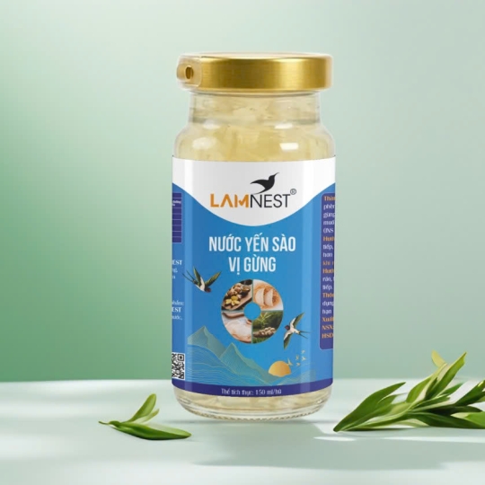 Yến hủ chưng sẵn vị gừng