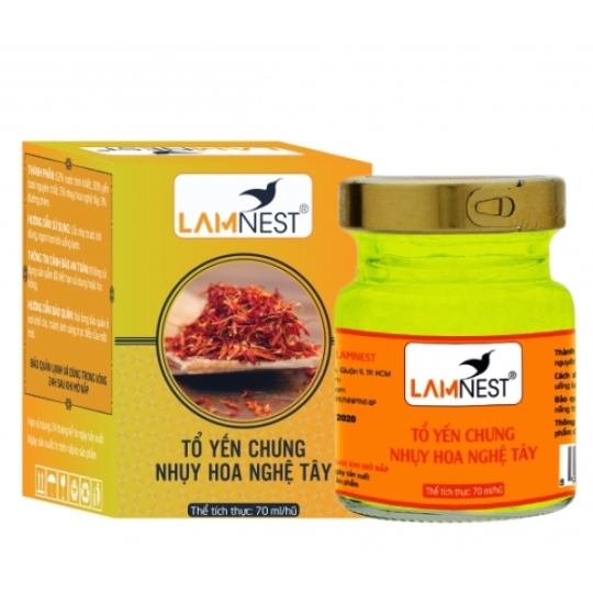 Tổ Yến Chưng Nhụy Hoa Nghệ Tây