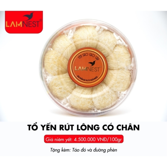 Tổ Yến Rút Lông Có Chân